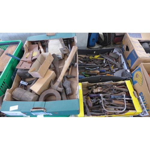 2126 - 3 Boxes of hand tools, approx. 100 items in total