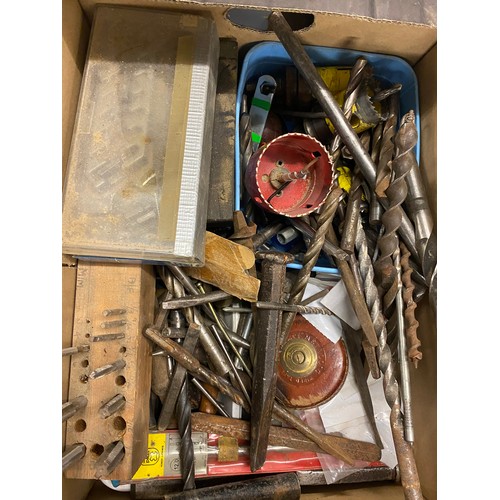 2121 - 2 Boxes of engineering tools: taps and dies, calipers, drill bits, etc.