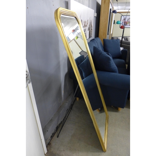 1340 - A gold framed cheval mirror