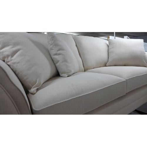 1375 - A pair of Mosta Aosta ivory upholstered sofas (3 + 2)