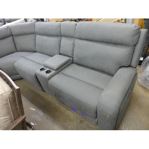 1430 - Paisley Fabric Sectional P/Recliner With P/Head   , Original RRP £2166.66 + vat (4151-)  * This lot ... 