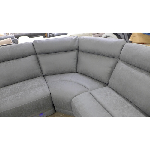 1430 - Paisley Fabric Sectional P/Recliner With P/Head   , Original RRP £2166.66 + vat (4151-)  * This lot ... 