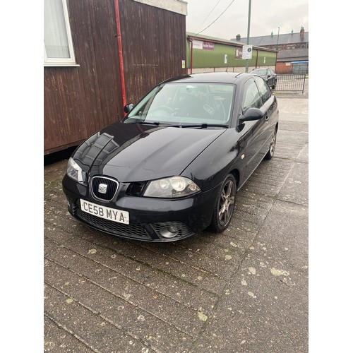 2444 - Seat Ibiza Sportrider 3 door hatchback 1390cc 2008 Reg No.CE58 MYA, MOT 26.10.22 - On view Friday 9.... 