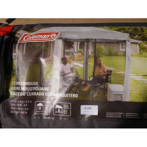 3130 - Coleman Screenhouse     12' x 10' , Original RRP £139.99 + vat  (269-216)   * This lot is subject to... 