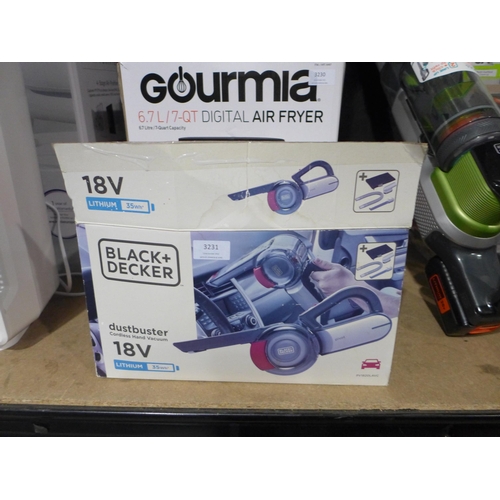 3231 - Black & Decker 18V Vacuum PV1820LAVC-GB   (269-154)   * This lot is subject to vat