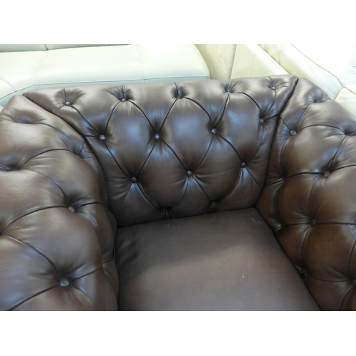 1459 - New Allington Leather Brown Chair, original RRP £833.33 + VAT (4150-6) * This lot is subject to VAT