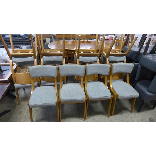 1506 - A set of six wooden and upholstered dining chairs