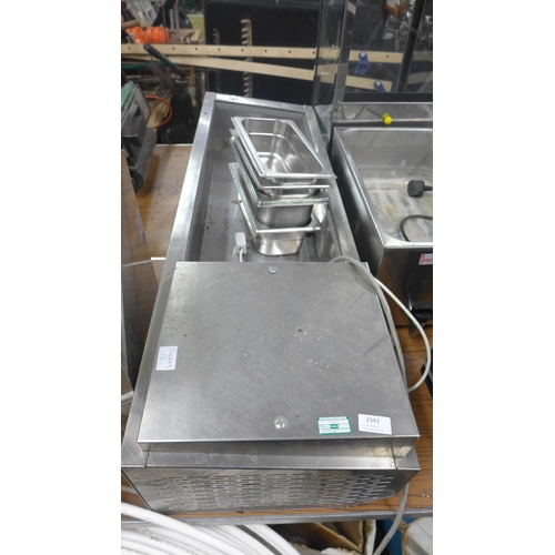 2343 - 5 pot stainless steel chiller unit