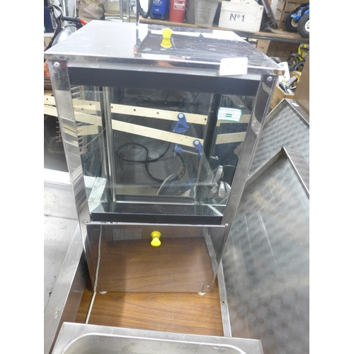 2346 - Commercial popcorn warmer/display unit