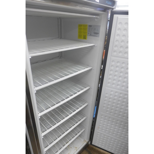 2354 - Polar industrial approx 8ft tall stainless steel freezer - W