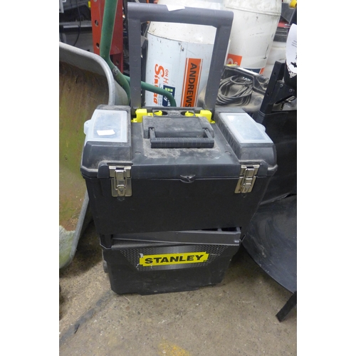 2357 - Stanley tool trolley and qty of tools