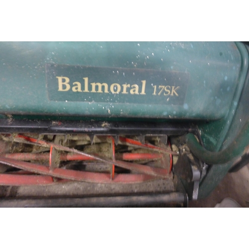 2374 - Atco Balmoral 17SK petrol-driven lawnmower with collector & scarifier head