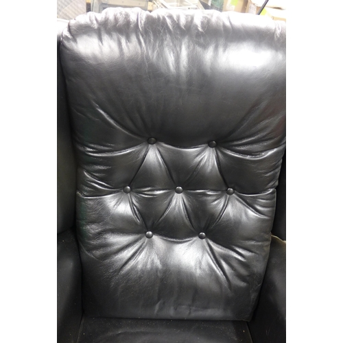 2408 - Black recliner chair