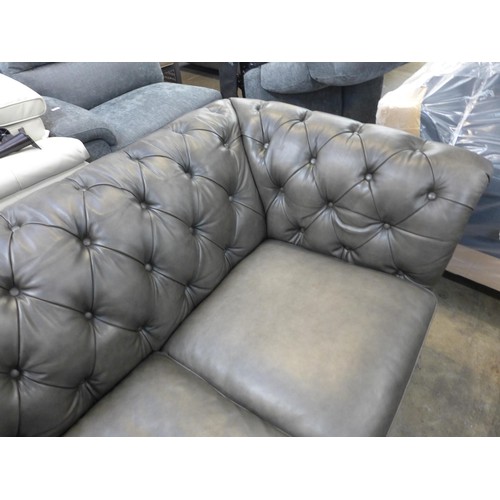 1412 - New Allington Two Seater Grey Leather Sofa, original RRP £1374.99 + VAT (4150-14) * This lot is subj... 