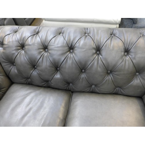 1412 - New Allington Two Seater Grey Leather Sofa, original RRP £1374.99 + VAT (4150-14) * This lot is subj... 