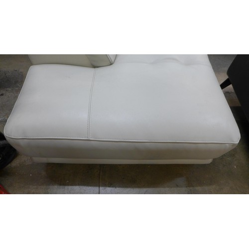 1416 - Cream Leather Two Piece Sectional Corner Sofa, original RRP 2083.33 + VAT (4150-12) * This lot is su... 