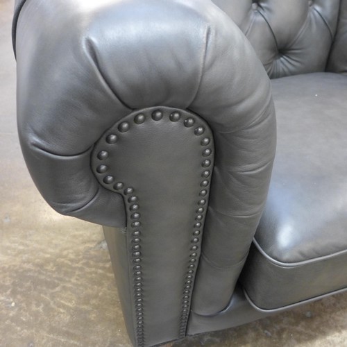 1419 - New Allington Chair Grey Leather Armchair: 5858Ls , Original RRP £833.33 + vat (4151-)  * This lot i... 