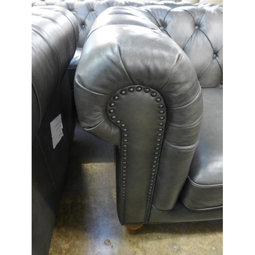 1420 - New Allington Chair Grey Leather Armchair: 5858Ls , Original RRP £833.33 + vat (4151-)  * This lot i... 