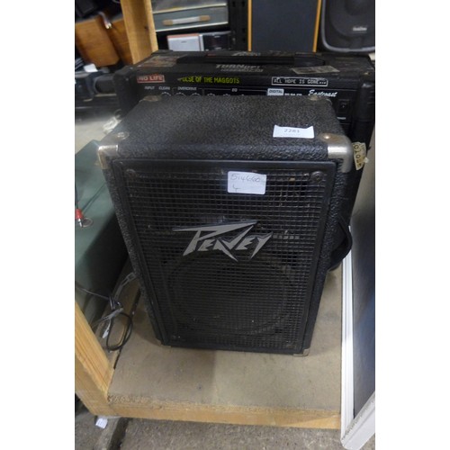 2281 - East Coast 20 GADR guitar practice amp and Peavey speaker