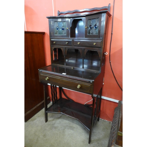 16 - A late Victorian Maple & Co. mahogany lady's writing cabinet