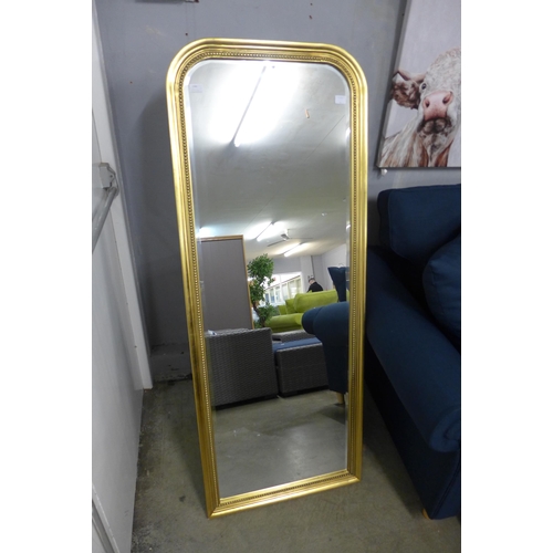 1345 - A gold framed cheval mirror