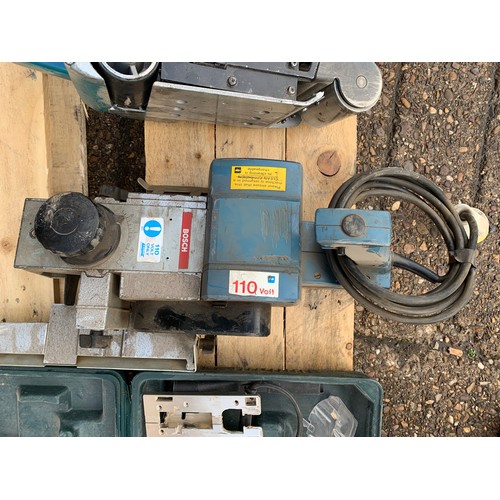 2025 - Makita 110 belt sander, Bosch 110v power plane and Hitachi 110v jigsaw