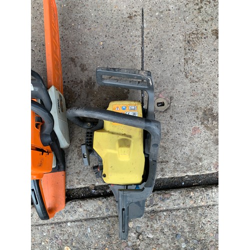 2042 - Stihl MS210 petrol chainsaw with Hitachi petrol chainsaw & Mac 335 petrol chainsaw