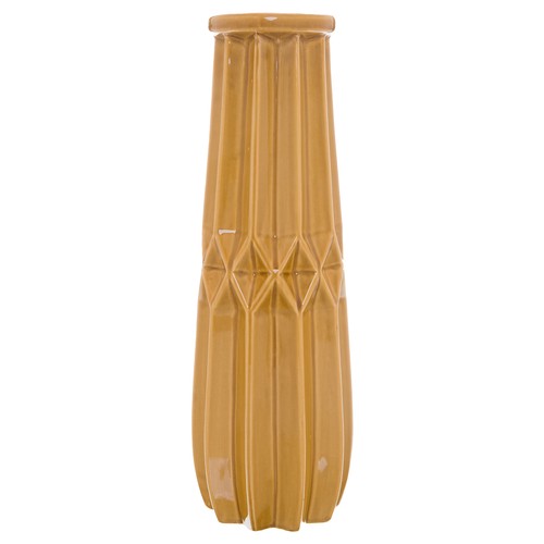 1452 - A Seville tall ochre vase, H 41cms (2234915)   #