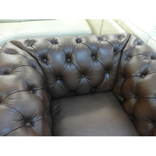 1458 - New Allington Leather Brown Chair, original RRP £833.33 + VAT (4150-6) * This lot is subject to VAT