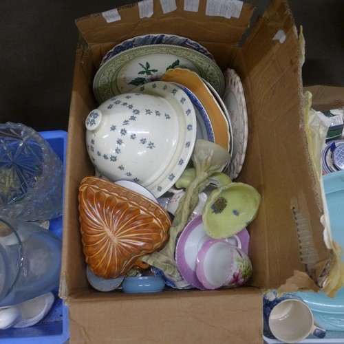 1111 - Four boxes of china, etc. **PLEASE NOTE THIS LOT IS NOT ELIGIBLE FOR POSTING AND PACKING**