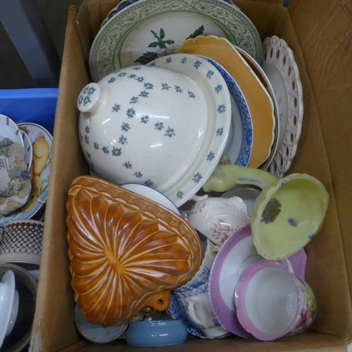 1111 - Four boxes of china, etc. **PLEASE NOTE THIS LOT IS NOT ELIGIBLE FOR POSTING AND PACKING**