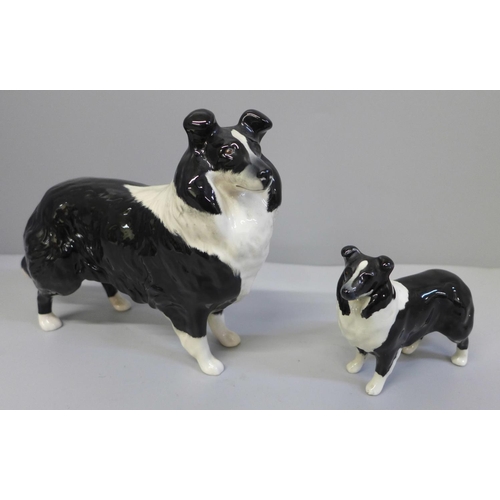 619 - A Beswick Collie dog and one other smaller