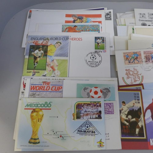 621 - Stamps: a collection of football covers (88)