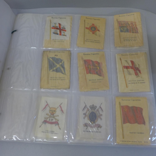 668 - A collection of approximately 350 cigarette card silks, covering many themes including WWI, British ... 
