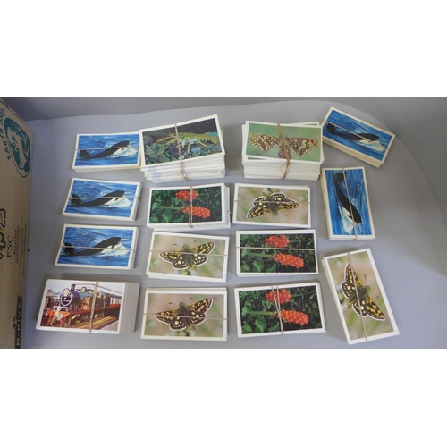 671 - A collection of Grandee-Doncella cigarette cards, full sets and part sets, many themes including wil... 