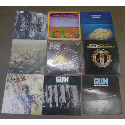 685 - Ten LP records including The Byrds and Hawkwind