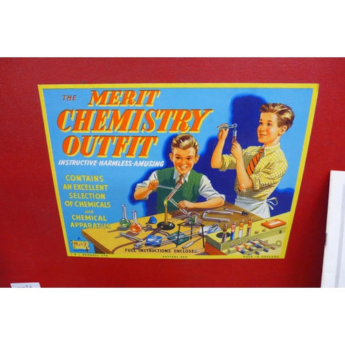 691 - A Merit Chemistry Outfit, 'Instructive, Harmless, Amusing', boxed