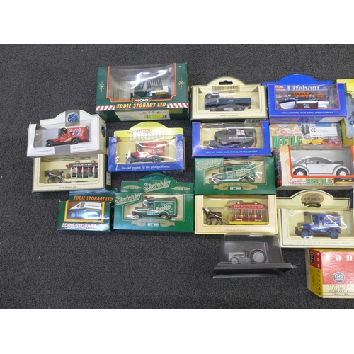 717 - A collection of model vehicles including Corgi Eddie Stobart, all boxed
