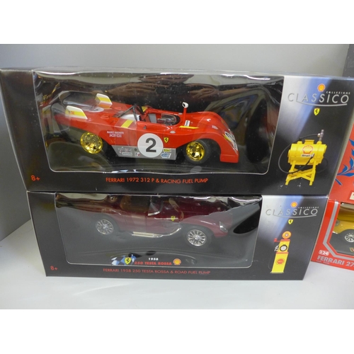 744 - Five model vehicles; three Collezione, one Tonka Polistil and one Burago Ferrari 275, all boxed