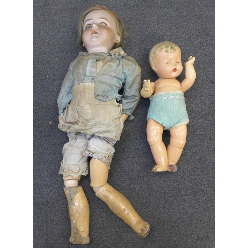 759 - An Armand Marseille doll, 390 A9M, a/f and one other doll