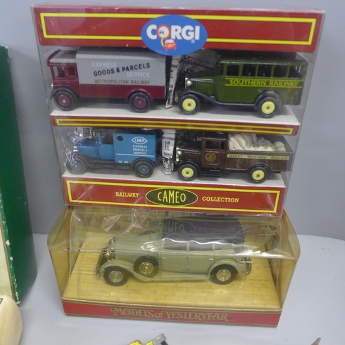 767 - Dinky and Corgi die-cast model vehicles, playworn and two Lledo Days Gone sets
