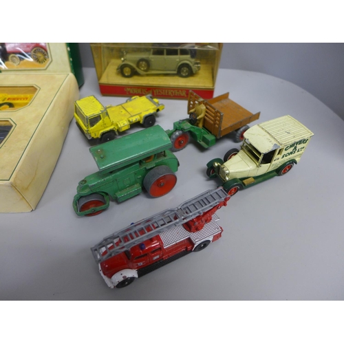 767 - Dinky and Corgi die-cast model vehicles, playworn and two Lledo Days Gone sets