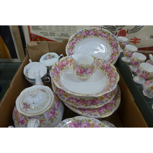 774 - A collection of Royal Albert Serena tableware, plus five Lady Ascot cups, one a/f