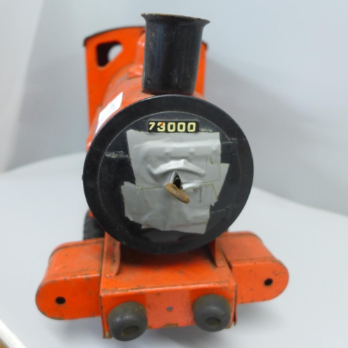 805 - A Tri-ang Puff-Puff pressed steel toy train