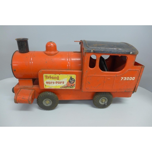 805 - A Tri-ang Puff-Puff pressed steel toy train