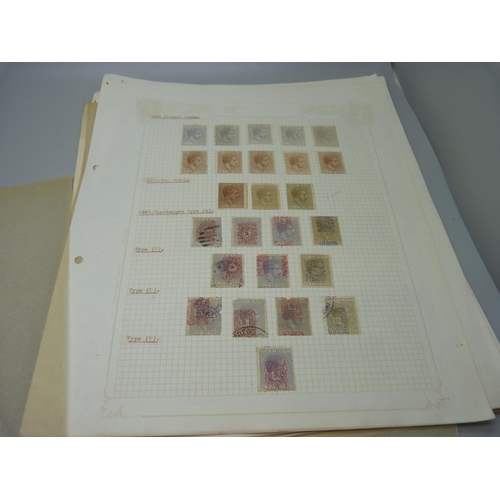 829 - Stamps; a complete collection of Spanish Colonial stamps, Cuba with Puerto Rico, 1855 onwards, 5 x S... 