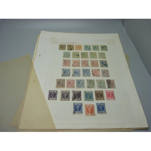 829 - Stamps; a complete collection of Spanish Colonial stamps, Cuba with Puerto Rico, 1855 onwards, 5 x S... 