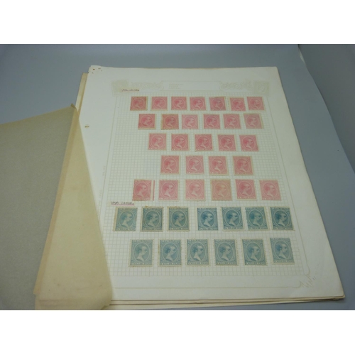 829 - Stamps; a complete collection of Spanish Colonial stamps, Cuba with Puerto Rico, 1855 onwards, 5 x S... 