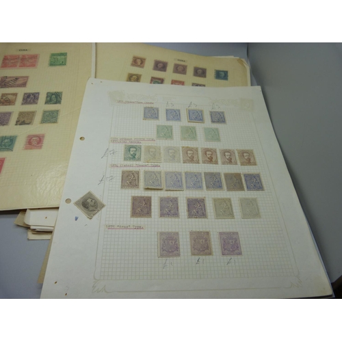 829 - Stamps; a complete collection of Spanish Colonial stamps, Cuba with Puerto Rico, 1855 onwards, 5 x S... 