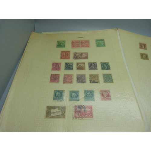 829 - Stamps; a complete collection of Spanish Colonial stamps, Cuba with Puerto Rico, 1855 onwards, 5 x S... 